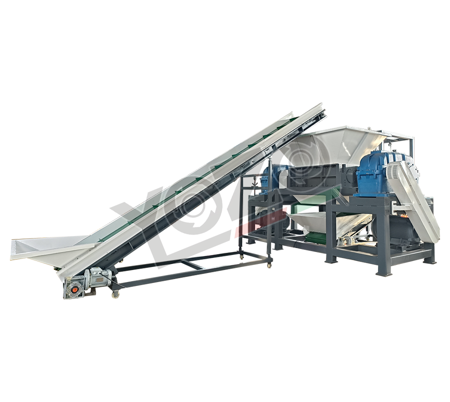 雙軸撕碎(驅(qū)動方式:電機(jī)或是液壓)